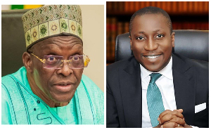 A photo collage of Alban Bagbin (L) and Alexander Afenyo-Markin