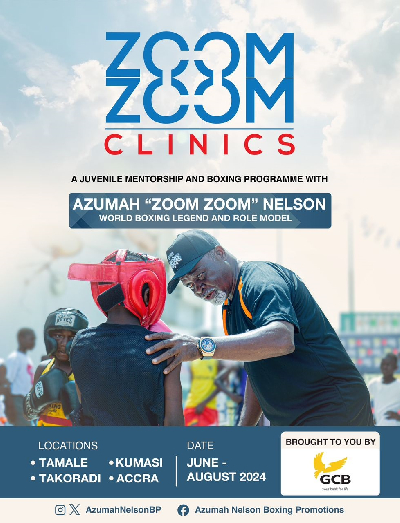 Azumah Nelson will share his knowledge and experience with some young Ghanaians