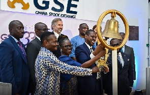 GSE Executive and Invited Dignitaries Ringing the Bell at the GSE 33rd Anniversary