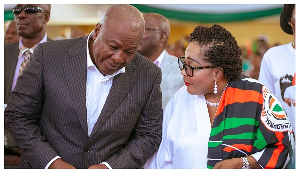 John Mahama and wife, Lordina