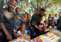 Fameye celebrates his birthday with children at Village of Hope Orphanage in Gomoa Fetteh