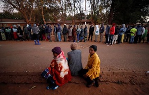 Zimbabwe Elections Queue