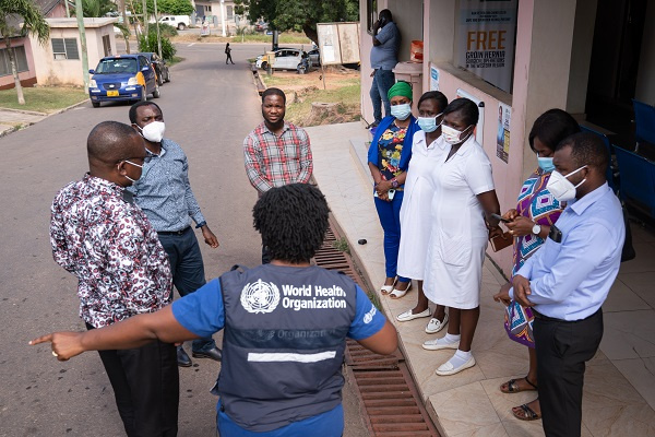 WHO Technical Officer providing technincal support to health workers on marburg