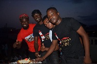 Attractive Mustapha with Bismark the Joke and others