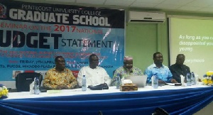 Isaac Nyame (2nd right) with other speakers at the event