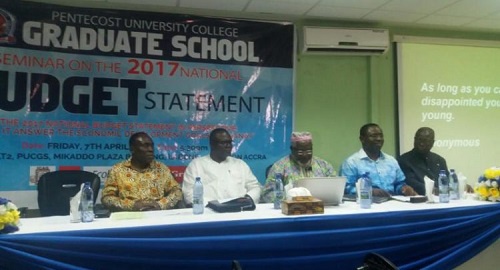 Isaac Nyame (2nd right) with other speakers at the event