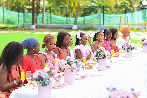 Miss Malaika Ghana finalists in a photo