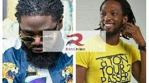 Captain Planet (L) and The Togolese singer Kekeli SikaBoy (R)