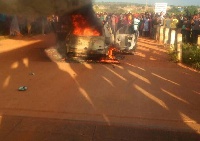 The MP's car was involved in a car accident