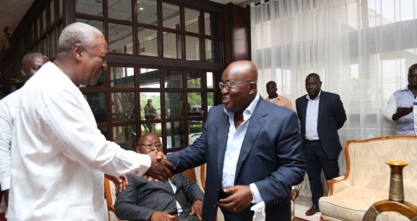 President John Mahama is expected to hand over power to the president-elect Nana Akufo-Addo.