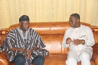 Energy Minister John Peter Amewu with the Northern Regional Minister Salifu Saeed