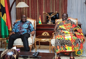 President Akufo-Addo with Okyenhene Osagyefo Amoatia Ofori Panin