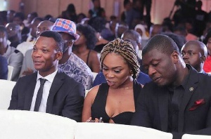 Shatta Michy (M) was in attendance at the maiden 2018 Ghana Football Awards