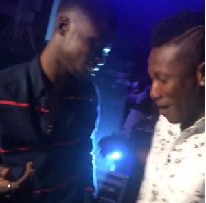 Kuami Eugene spotted in a video with Asamoah Gyan