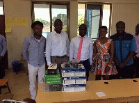Kalybos, Ahuofe Patri with others donates to GIJ