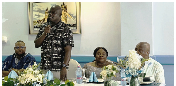 Dr Robert Amesiya speaking during the event