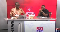 Host of Newsfile, Samson Lardy Anyenini with one of his guests