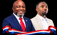 Gordon Asare-Bediako (L) has endorsed Miracles Aboagye for the NPP Communications Director race