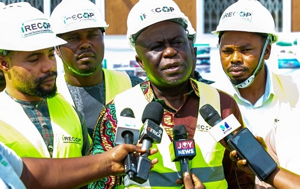 Yaw Frimpong Addo speaking with the media