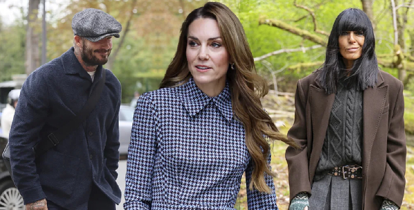 David Beckham, Catherine Princess of Wales, Claudia Winkelman in countryside outfits