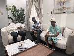 Nigerian superstar Okoye visits Alhaji Fuseini Yushaw, discusses youth empowerment through music