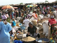 Traders are seen selling foodstuffs and other commodities in unhygienic places