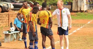 Hearts team at training