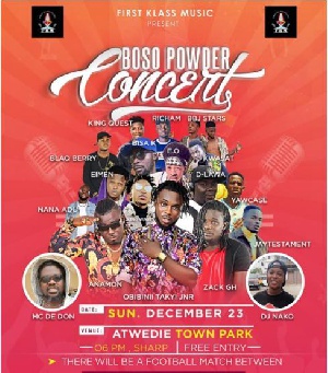 Boso Powder Concert takes place on December 23