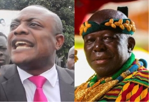 Maurice Ampaw (L) says he worked for Otumfuo Osei Tutu II on (R) in 2012