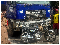 A snipped image of a scene from the accident