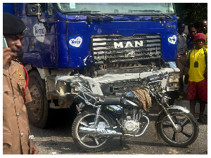 A snipped image of a scene from the accident