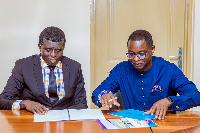 Prof. John Owusu, Vice Chancellor of KTU with Ing. Dr. Collins Yeboah-Afari