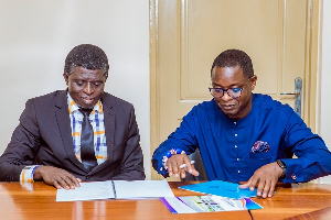 Prof. John Owusu, Vice Chancellor of KTU with Ing. Dr. Collins Yeboah-Afari