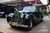 The Asantehene, Otumfuo Osei Tutu II arrived in the vintage Rolls-Royce Phantom