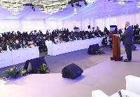 President Nana Addo Dankwa Akufo-Addo addressing participants at the meeting