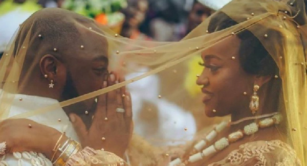 Davido and Chioma during their union
