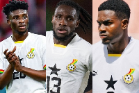 L-R: Kudus Mohammed, Joseph Paintsil and Ernest Nuamah are Ghanaian footballers