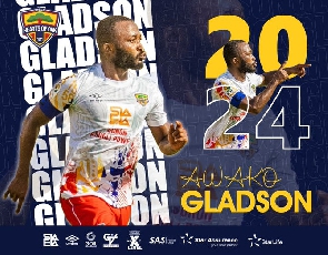 Gladson Awako is the new Accra Hearts of Oak captain