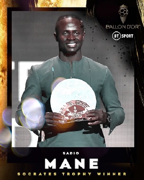 When Sadio Mane finishes second in the 2022 Ballon d'Or, he creates history.