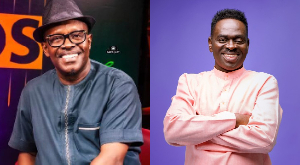 Bessa Simons, the president of MUSIGA and the late Yaw Sarpong