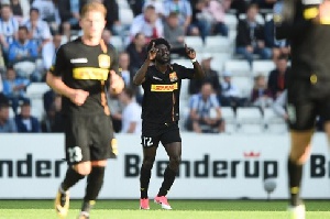 The 28-year-old opened the scoring for FC Nordsjaelland in the 22nd minute