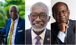 Dr Trebi-Ollennu (L), Prof Quaynor (M) and Dr Owusu Mensah (R) are Ghanaian scientists