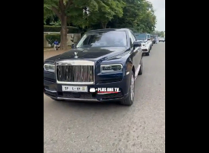 Bugatti, G-Wagon, Rolls Royce: See the luxury cars on display during Otumfuo’s visit to Accra