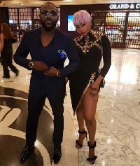 Jim Iyke with one of the ladies