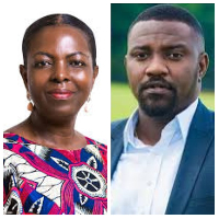 Lydia Alhassan and John Dumelo are both contesting for the Ayawaso West Wuogon parliamentary seat