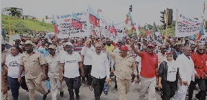 Chadema leaders and supporters take part in a demonstration organised by the opposition