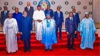 A meeting of ECOWAS leaders in Abuja Nigeria