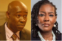 L-R: Thaddeus Sory and GBA President Efua Ghartey