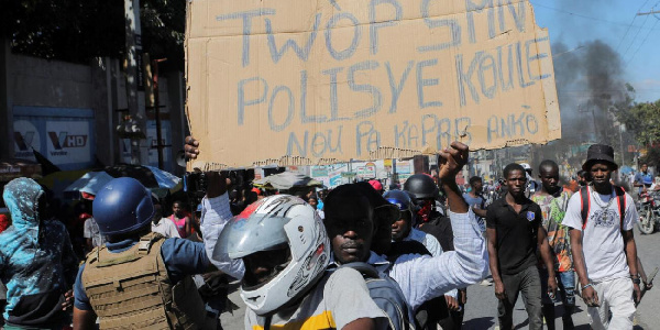 Some of the protesters on the streets