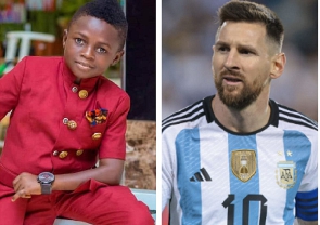 Kumawwod Actor Yaw Dabo and captain of the Argentina national team, Lionel Messi